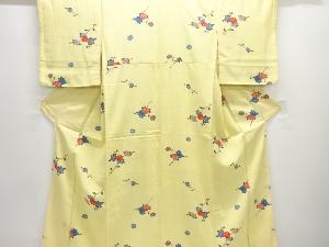 菊模様小紋着物